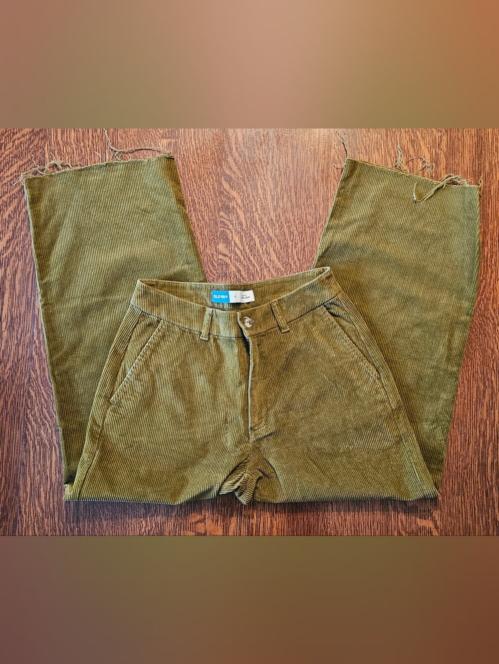 Olive Green Men’s Corduroy Pants